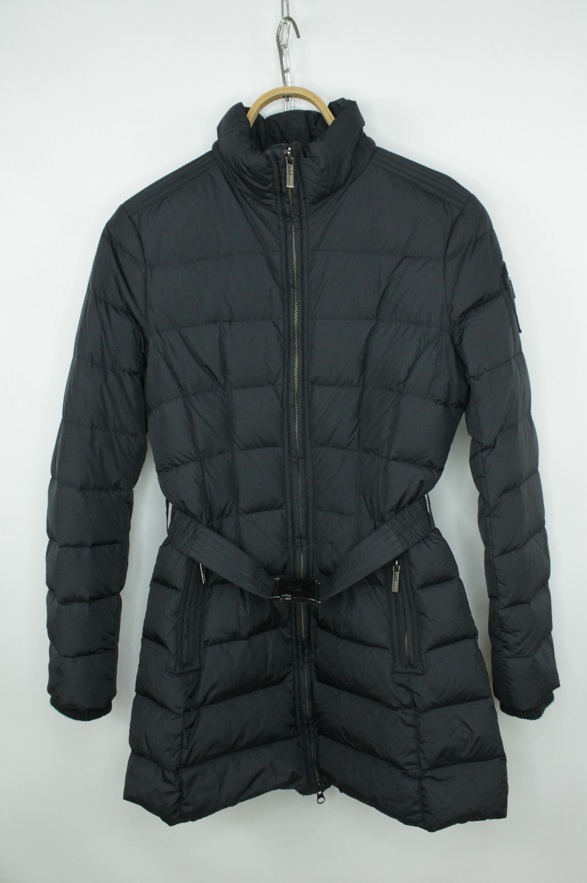 Add × Designer Add Down Black Coat Jacket With Belt Size XS / US 0-2 / IT 36-38 - 1 Thumbnail