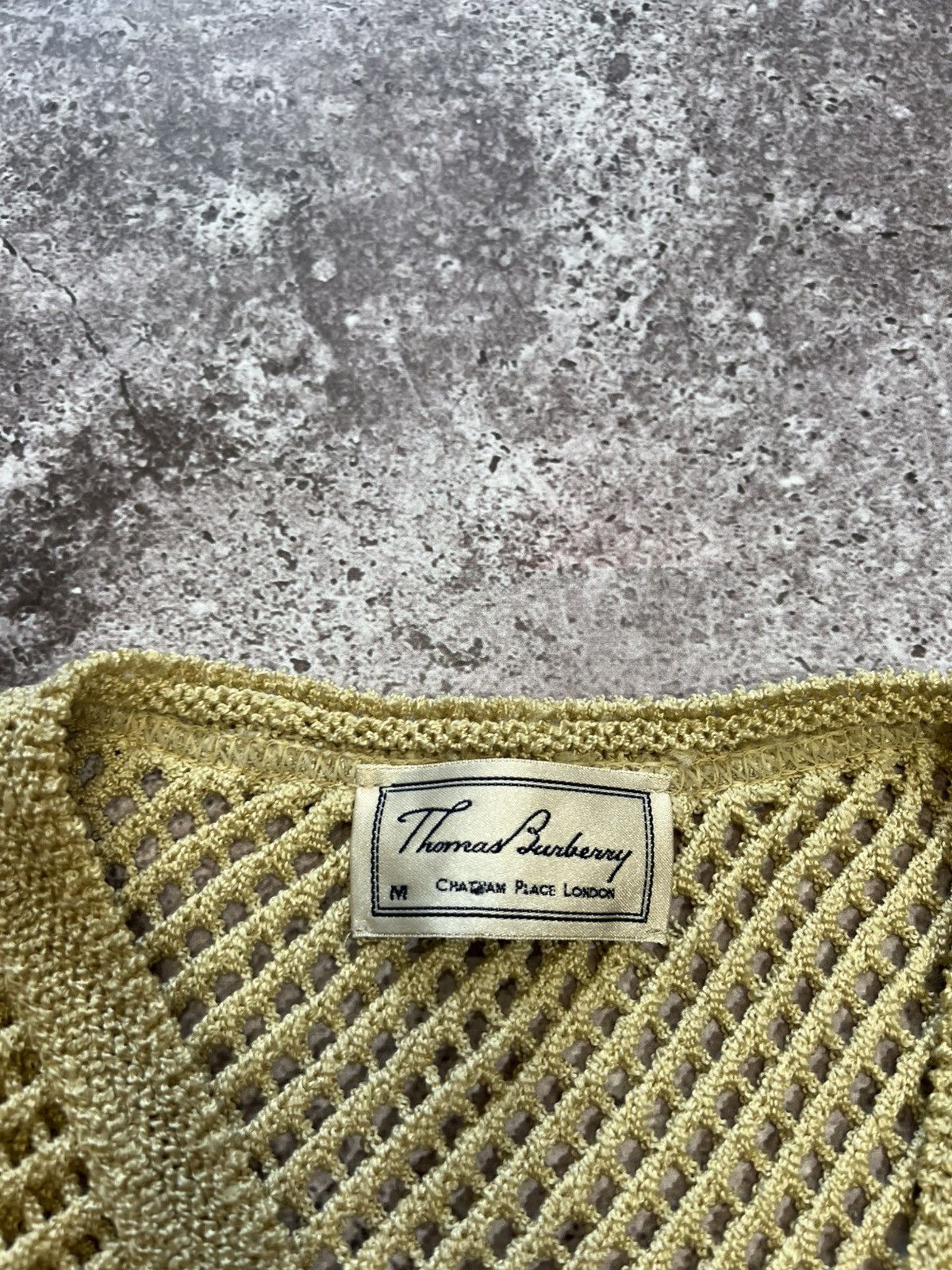 Burberry × Vintage Vintage Thomas Burberry Knitted Vest Size US S / EU 44-46 / 1 - 2 Thumbnail