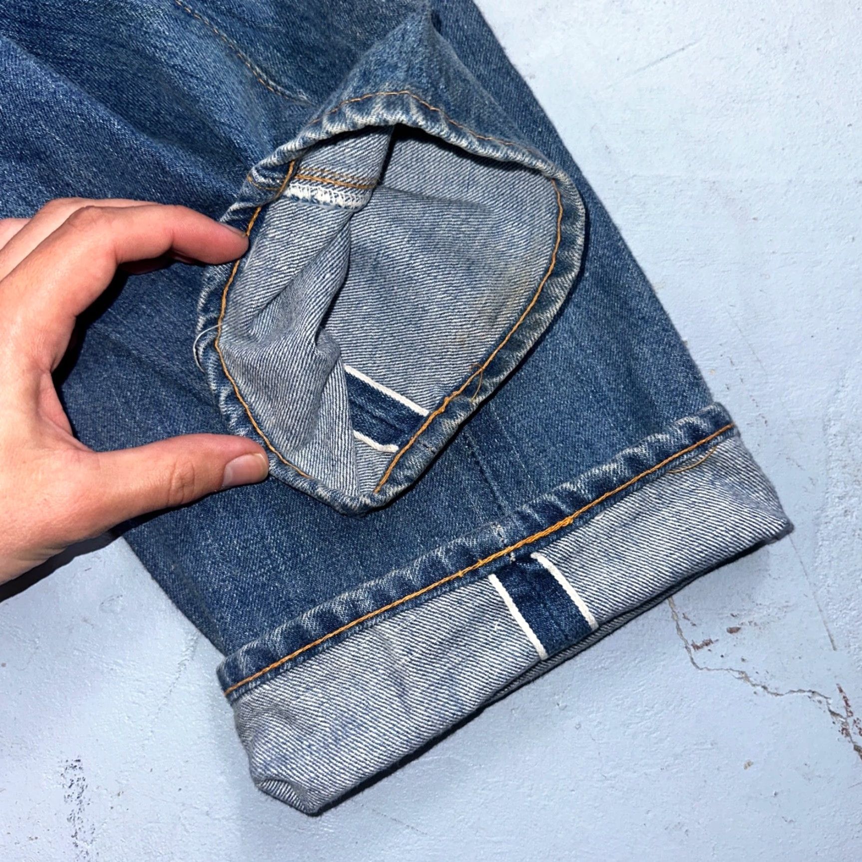 Levi's VINTAGE Levis 501 70s SS Redline Selvedge USA XX Jeans Med Wash 30x31 Acting 28x27 Size US 30 / EU 46 - 2 Thumbnail