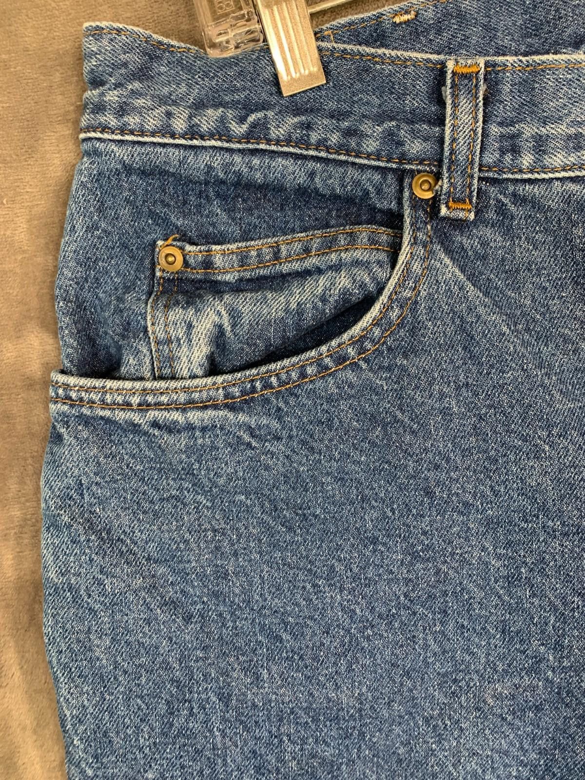 L.L. Bean LL Bean Flannel Jeans 34/28.5 Blue w/ Red Plaid Lining (226) Size US 34 / EU 50 - 7 Thumbnail