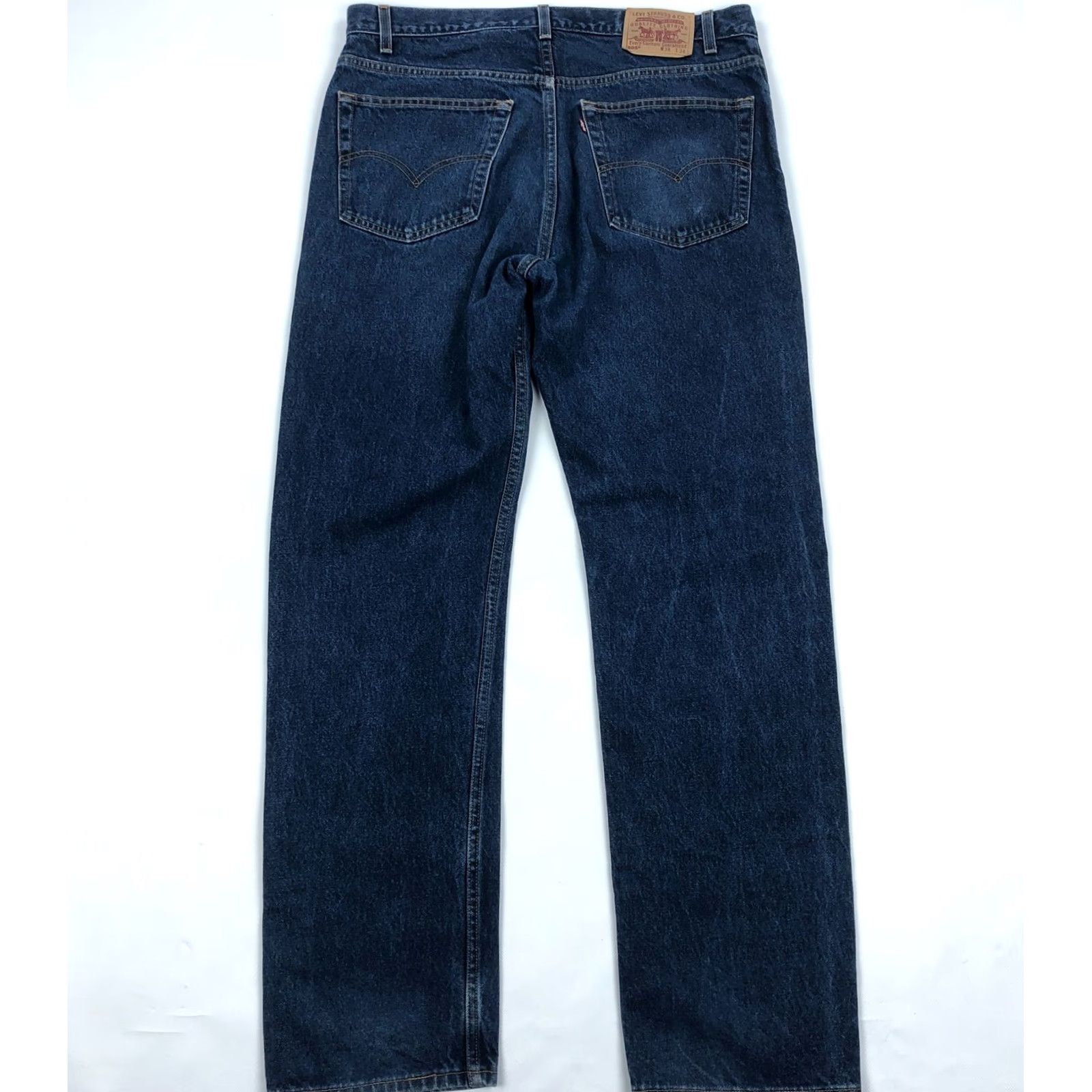 Levi's VINTAGE Levis 505 Jeans Front Straight Leg Jeans Mens 38x34 Dark Wash Y2K Size US 38 / EU 54 - 2 Thumbnail