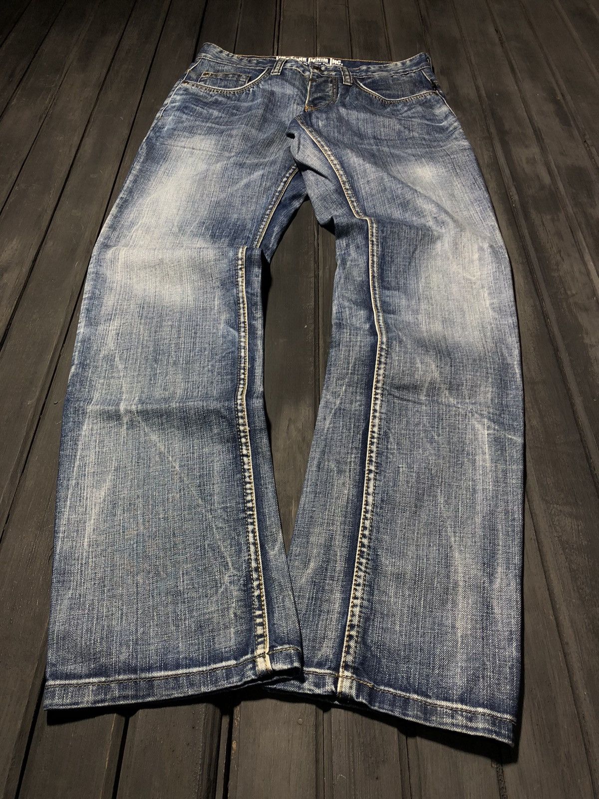 Hysteric Glamour × Levi's VTG HYSTERIC GLAMOUR STYLE STONE WASHED DISTRESSED JEANS 90S Size US 31 - 3 Thumbnail