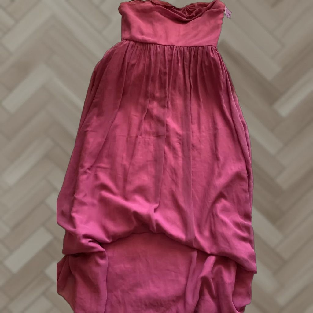Vintage Jim Hjelm Occasions Gown Women's Size 12 Magenta Polyester Long Sleeveless V-Neck Dress Size XL / US 12-14 / IT 48-50 - 1 Thumbnail