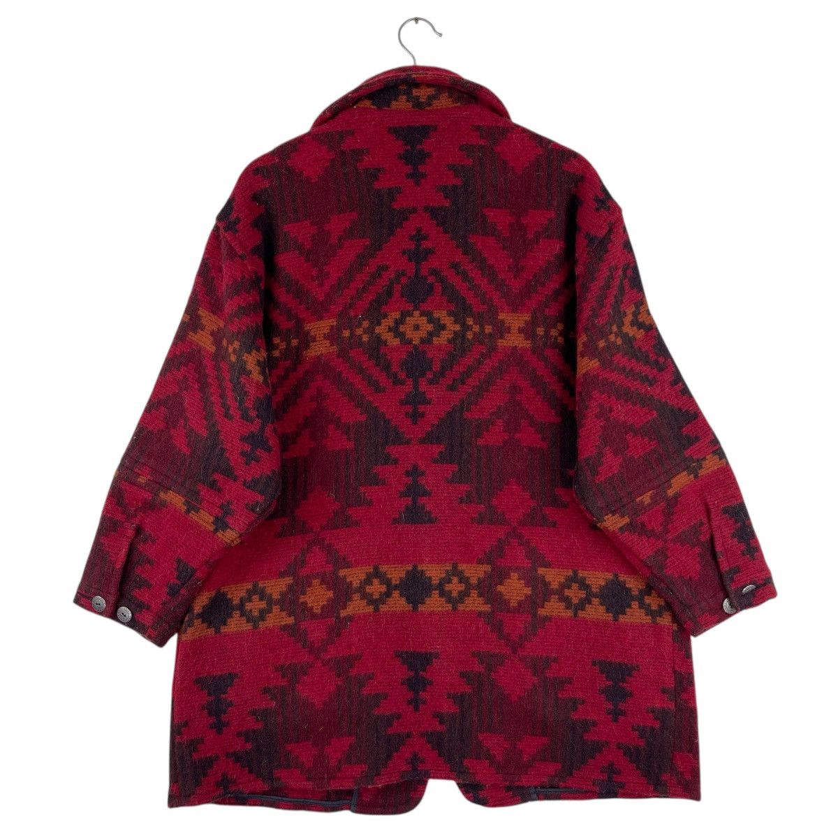 Vintage × Woolrich Woolen Mills 1980 Aztec Native wool Blanket Jacket Size US L / EU 52-54 / 3 - 3 Thumbnail