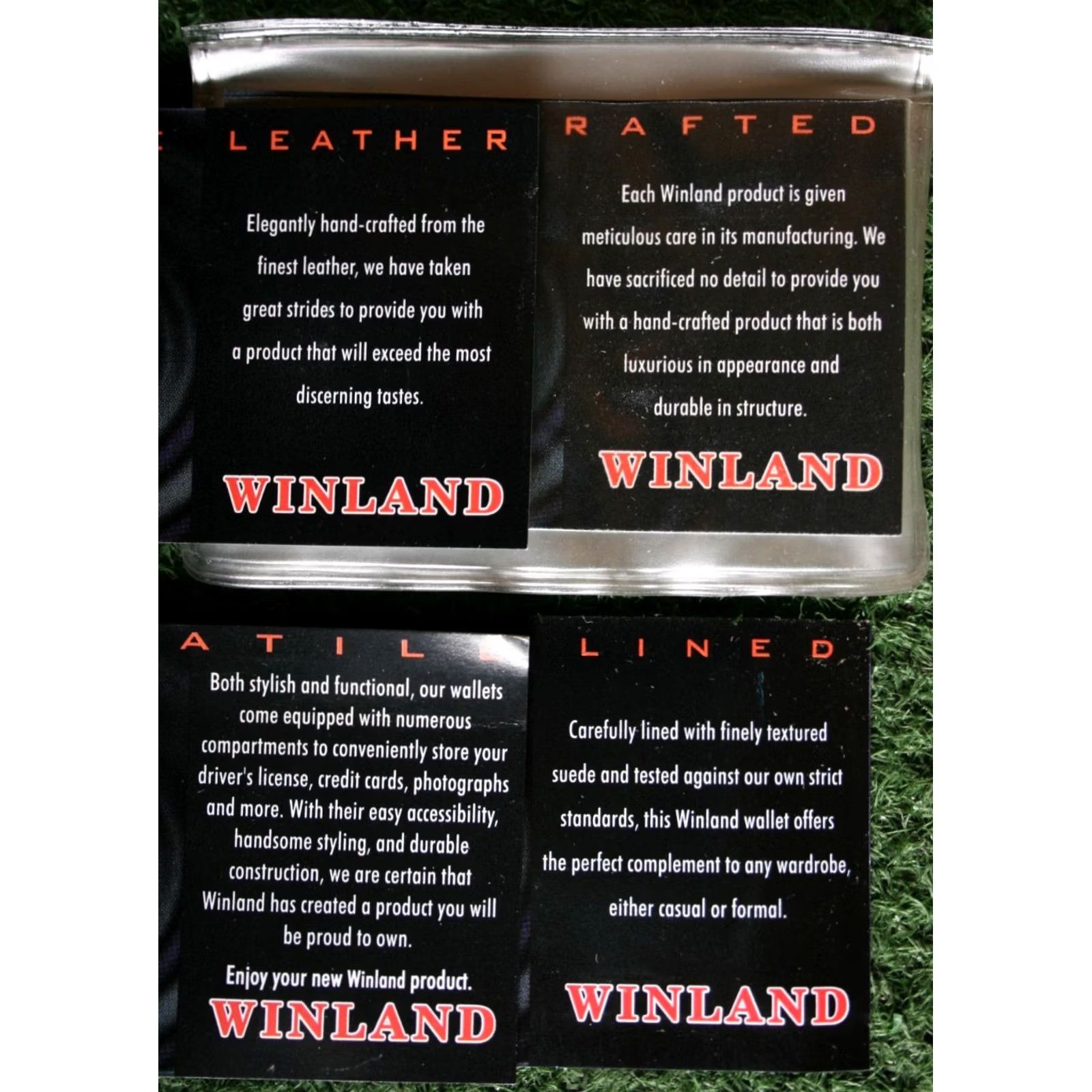 Vintage WINLAND Black Leather Suede Lined Tri-Fold Wallet Mens Wallet Tri-Fold Leather Black Suede Lined Winland Wallet Mens Size ONE SIZE - 6 Thumbnail