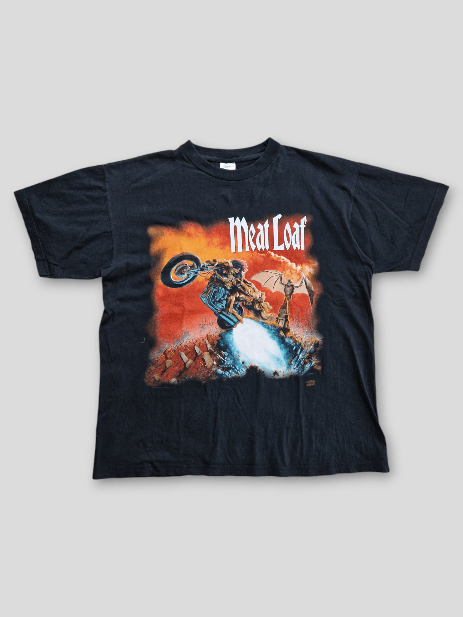 Band Tees × Vintage Vintage Meat Loaf Bat Out of Hell World Tour T Shirt tee 90s Size US L / EU 52-54 / 3 - 1 Thumbnail