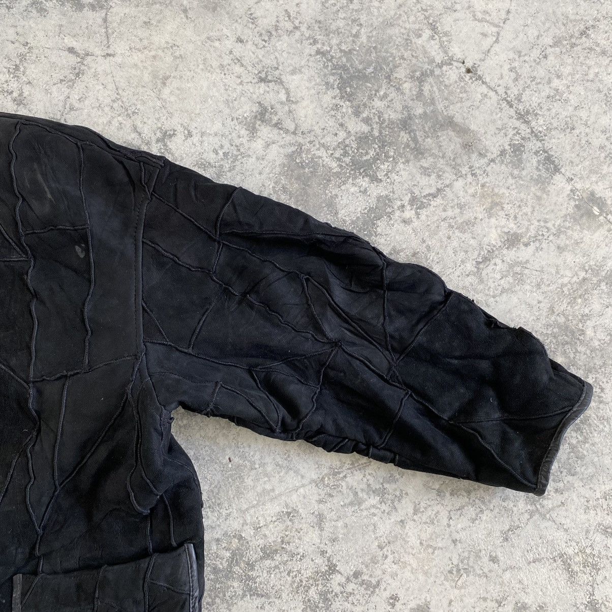 Issey Miyake 1990’s Hai Sporting Gear Shearling Panelled Leather Jacket Size US M / EU 48-50 / 2 - 7 Thumbnail