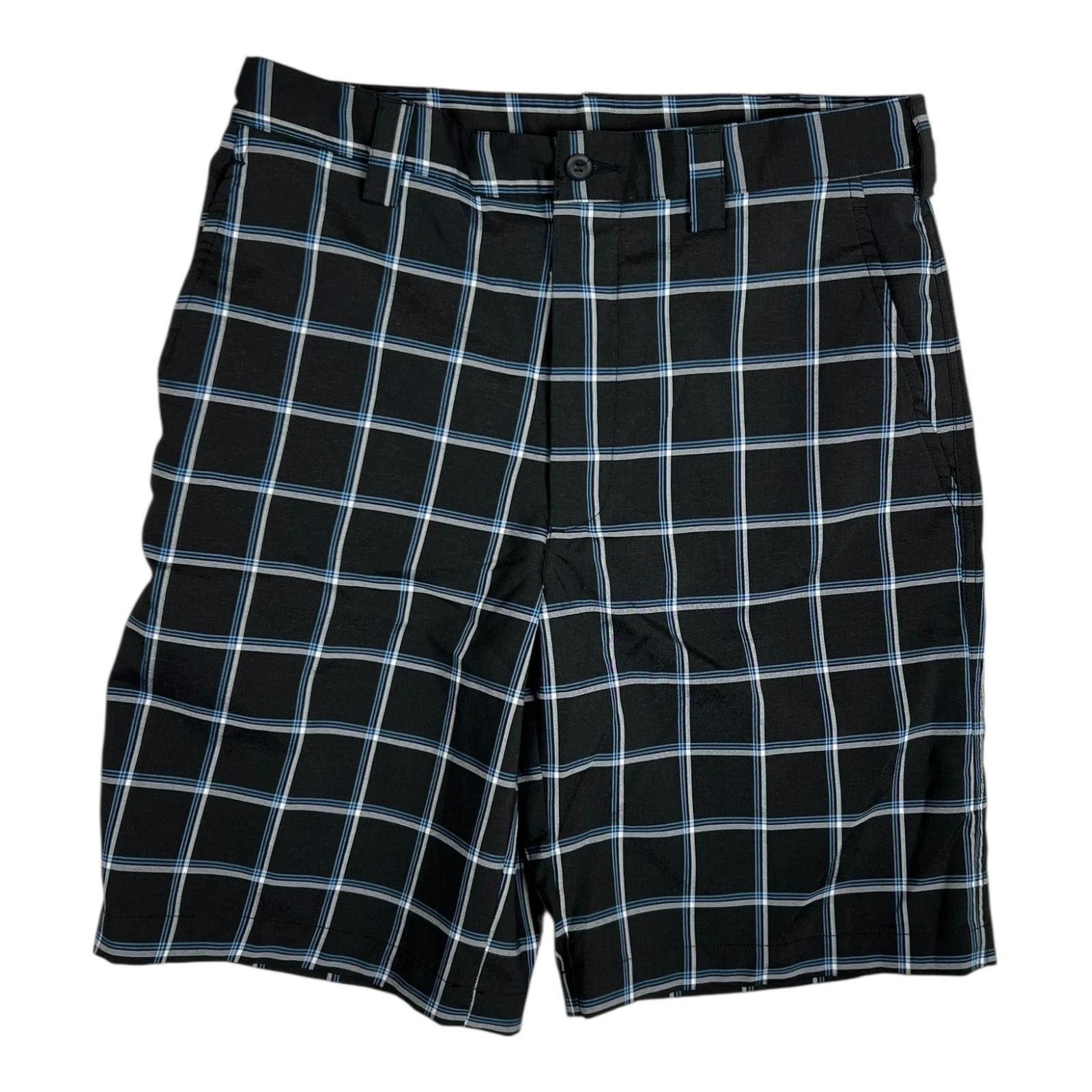 Other Snake Eyes Shorts Mens 30 Black Plaid Golf Chino Flat Front Size US 30 / EU 46 - 1 Thumbnail