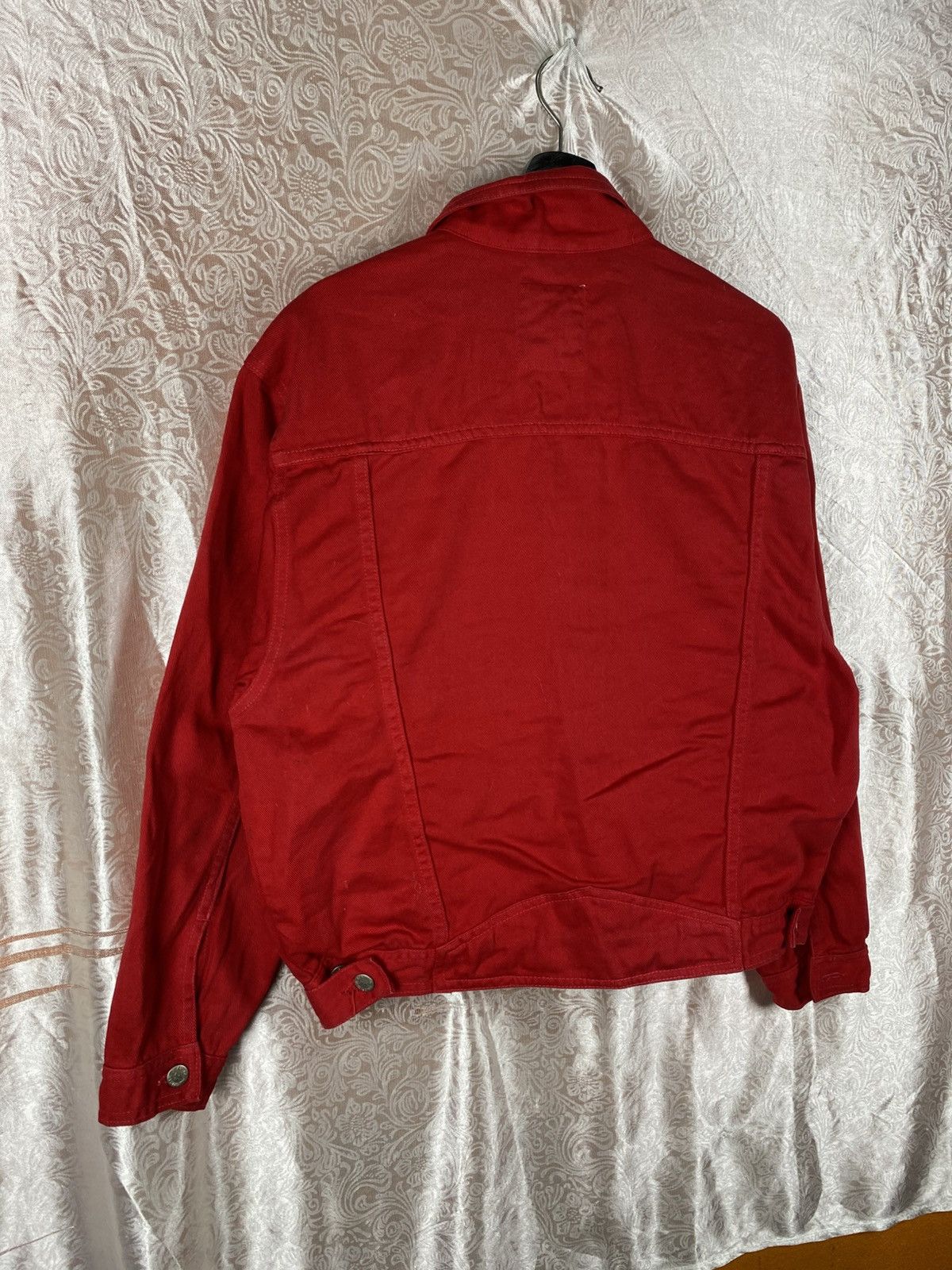 Japanese Brand Vintage Glee Man Red Denim Trucker Japanese Casual Workwear Size US M / EU 48-50 / 2 - 13 Thumbnail