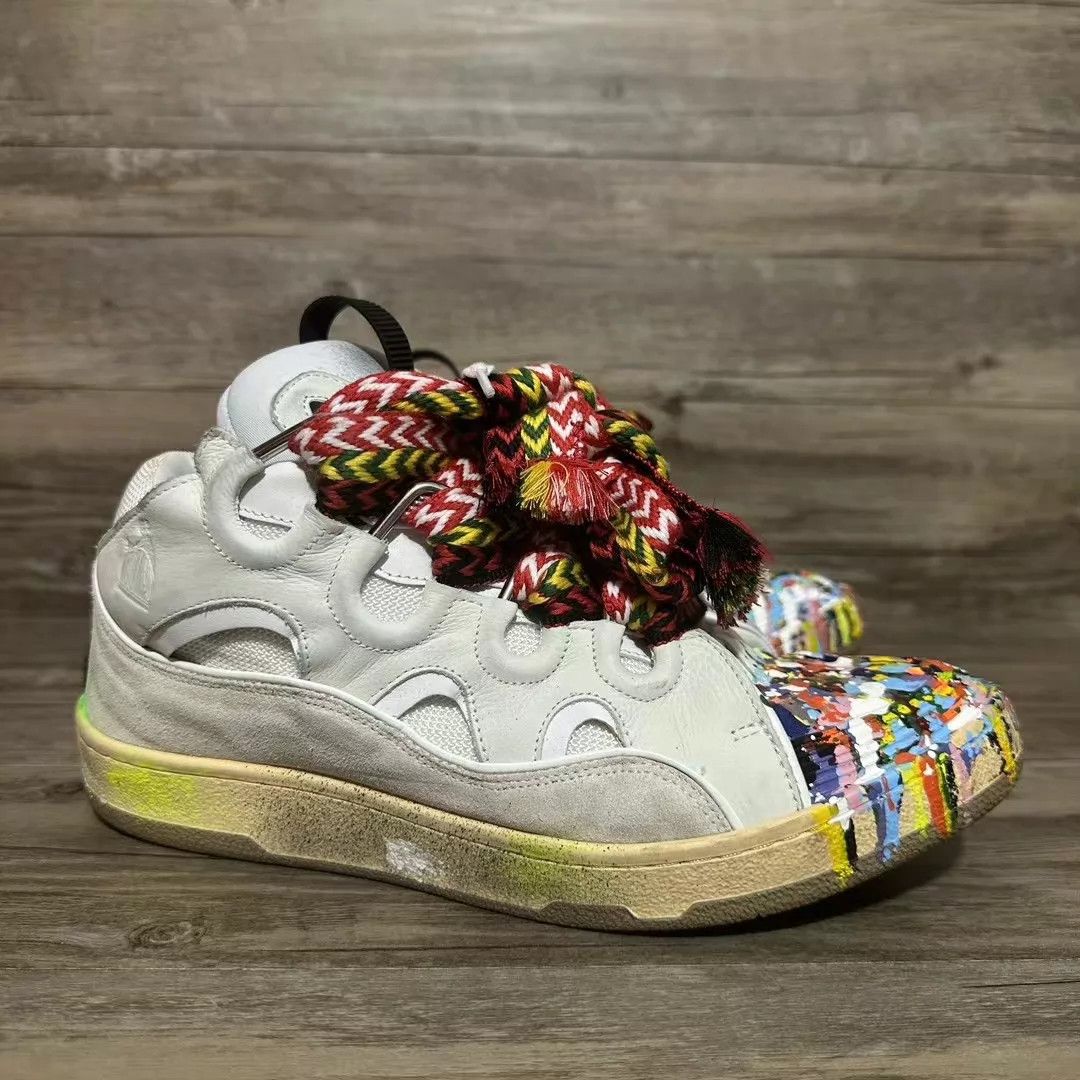 Lanvin Lanvin Curb Color Graffiti Sneakers 44 Size US 11 / EU 44 - 2 Thumbnail