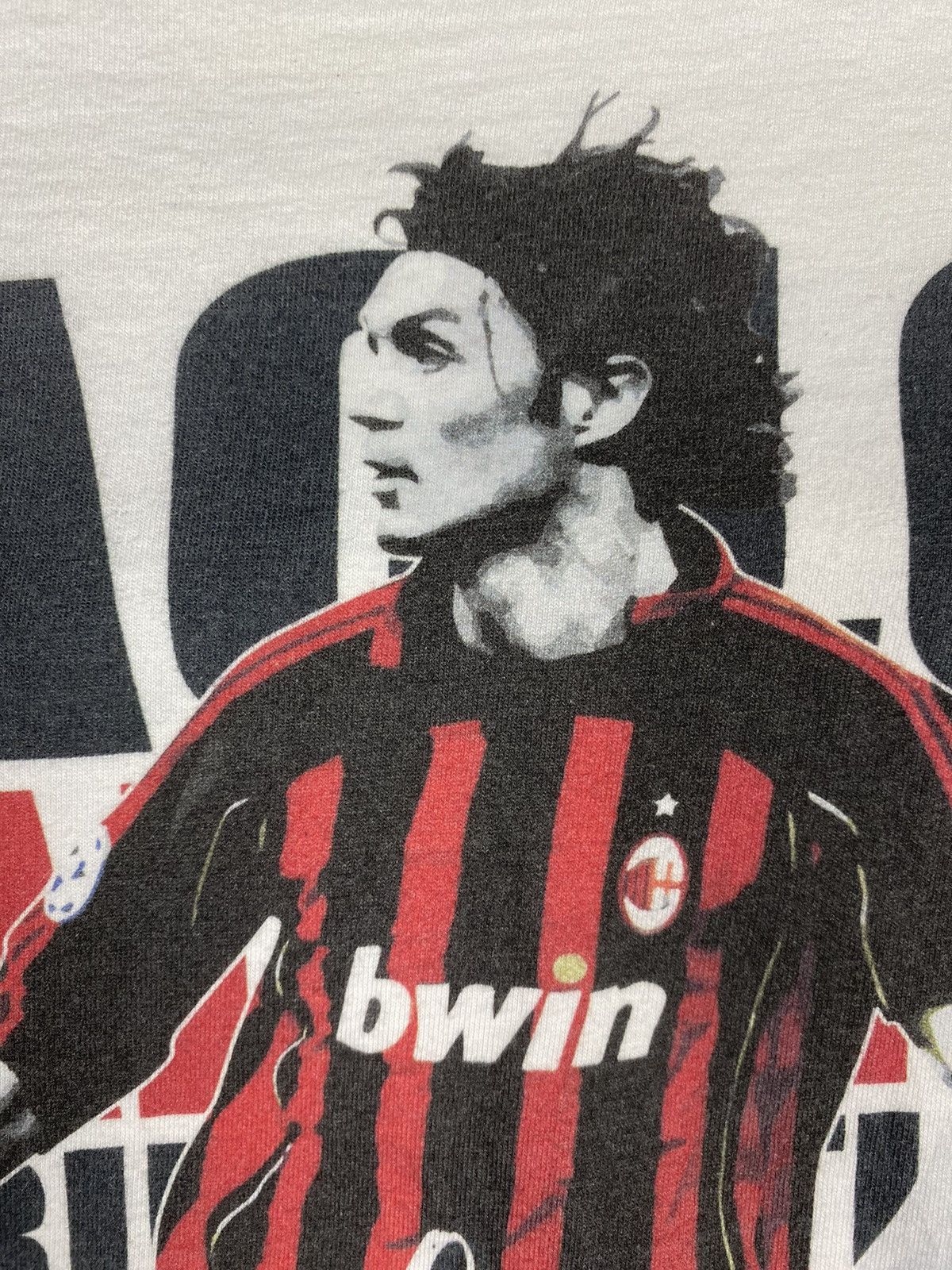Band Tees × Vintage Vintage 00s MCMilan Paolo Maldini Legend y2k Big Logo Tee Size US S / EU 44-46 / 1 - 6 Thumbnail