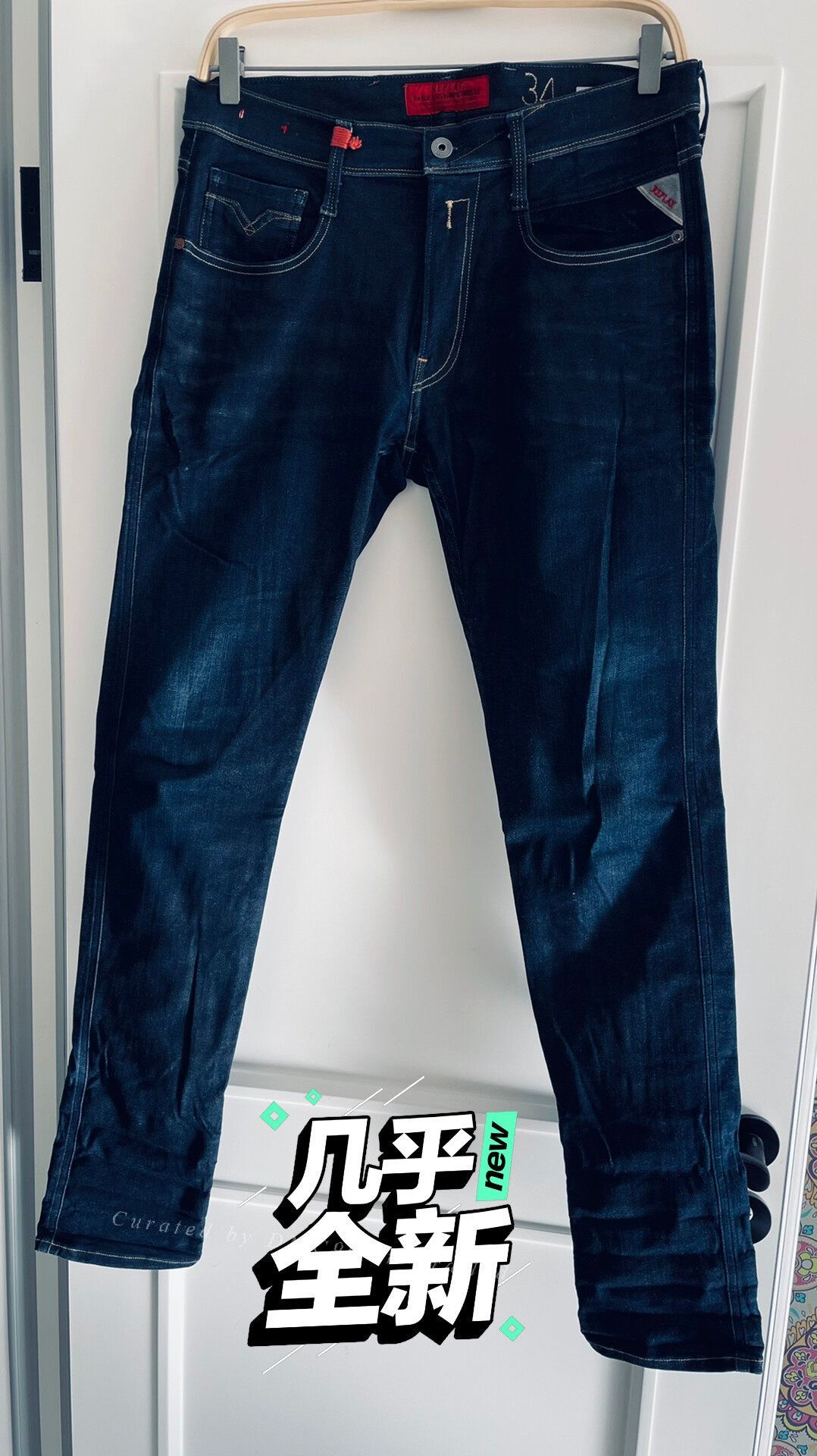 Replay Replay Anbass Stretch Denim Jeans Size US 34 / EU 50 - 1 Thumbnail