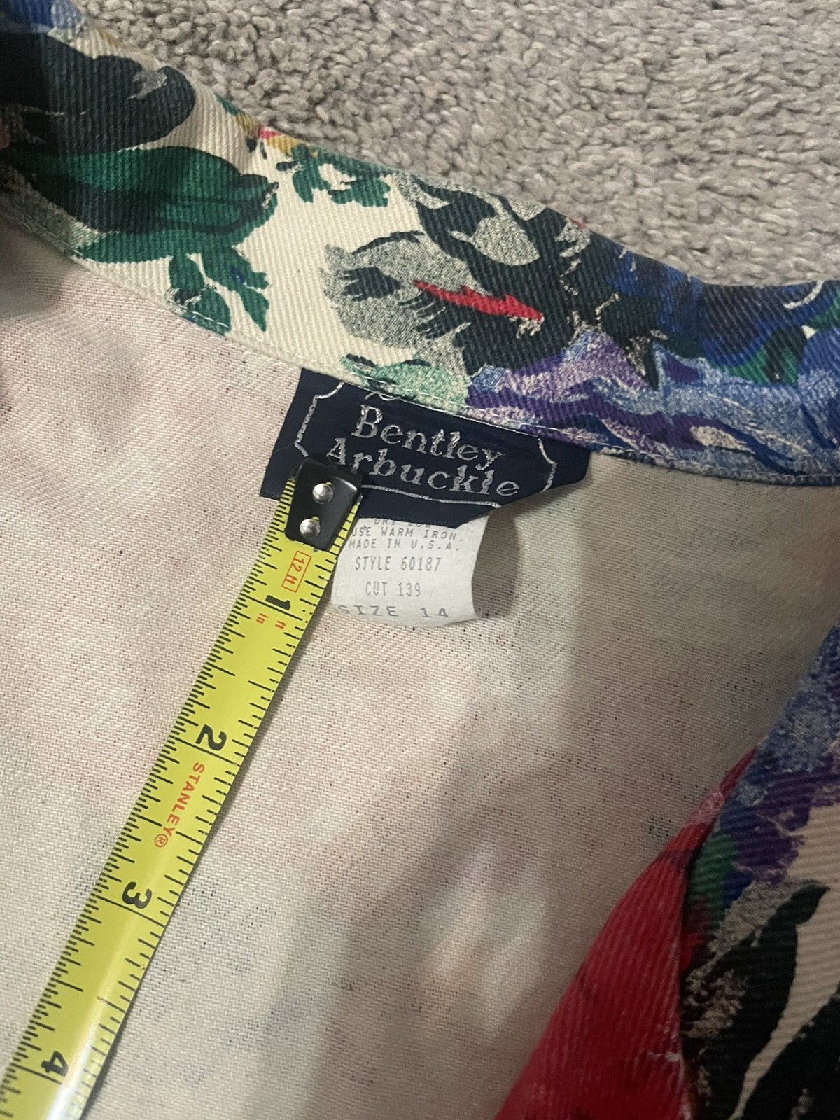 Bentley Vintage Bentley Arbuckle Floral Jacket Size 14 Made In USA Size L / US 10 / IT 46 - 7 Thumbnail