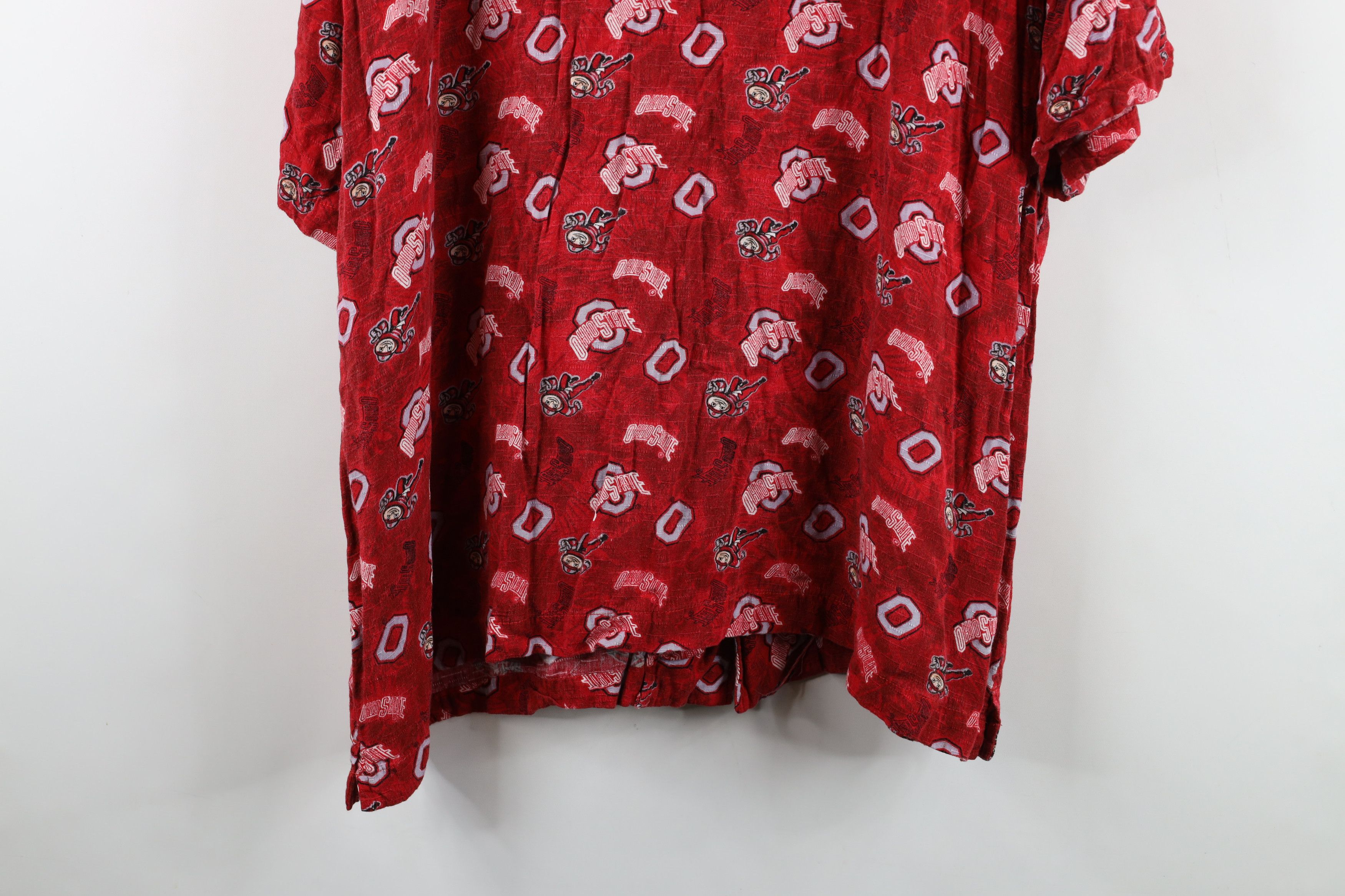Vintage Vintage State University Short Sleeve Collared Button Shirt Size US XL / EU 56 / 4 - 13 Thumbnail