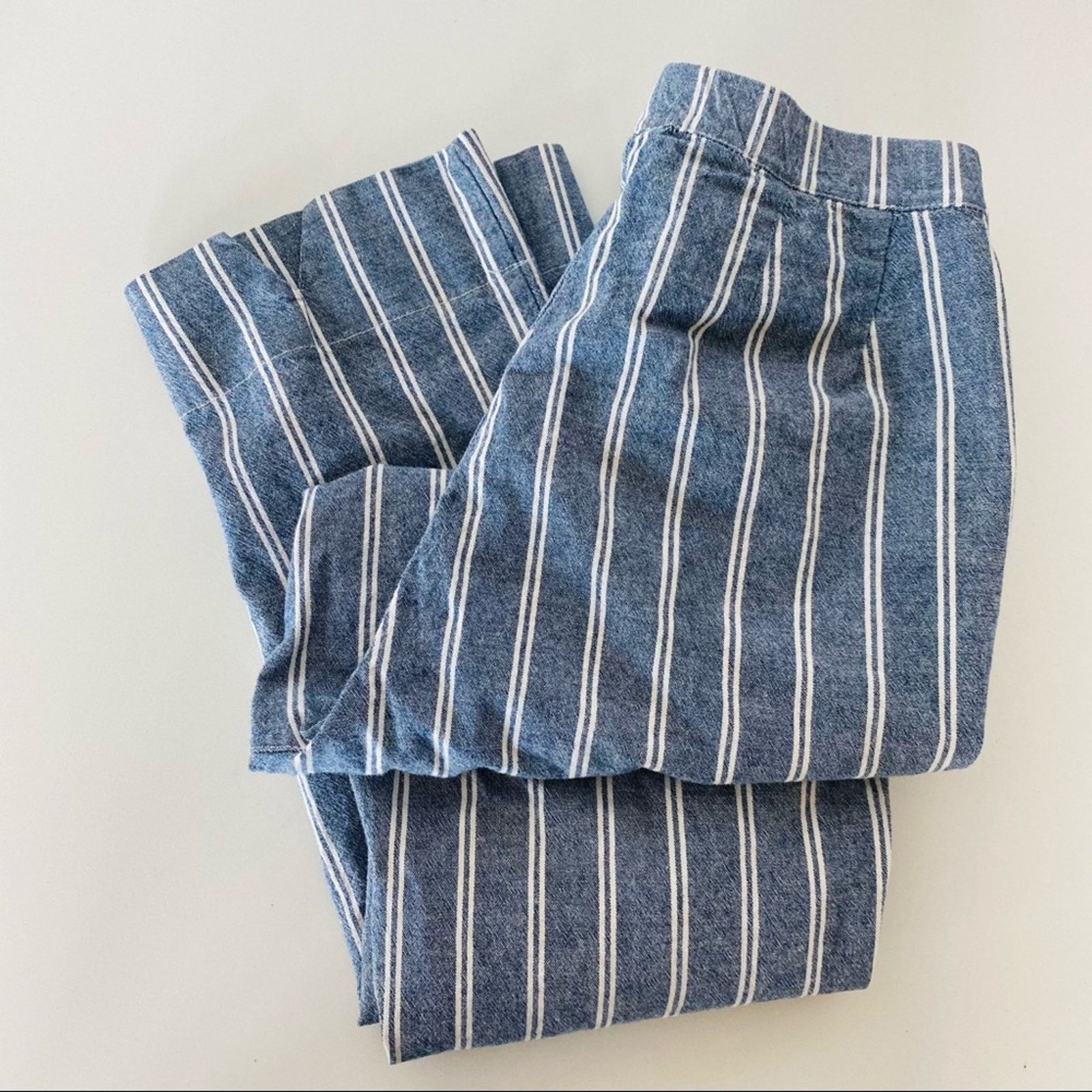 Brandy melville blue striped pants on sale