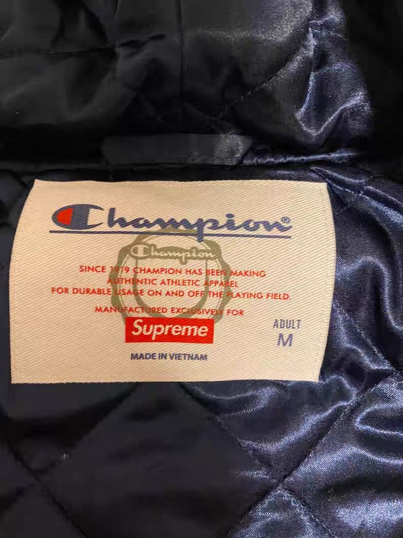 Champion × Supreme Supreme x champion hooded satin varsity Size US M / EU 48-50 / 2 - 3 Thumbnail