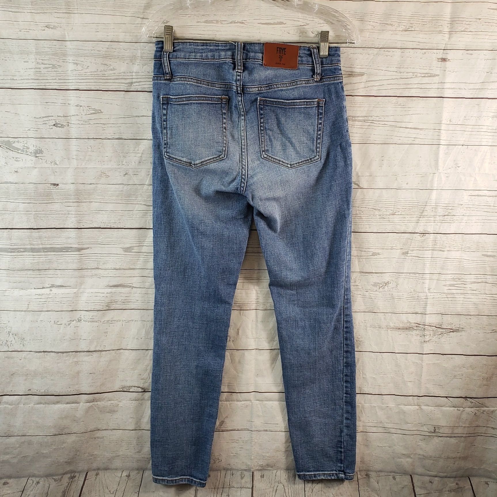 Frye Frye Womens Skinny Jeans Sz 4 Blue Medium Wash Mid Rise Jeans Womens Size 27" / US 4 / IT 40 - 3 Thumbnail