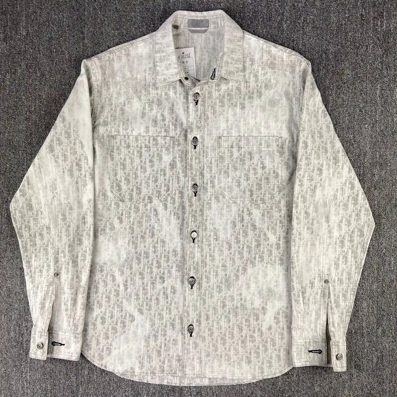 Dior Dior Color Block Cotton Women's Shirt 0089 Size L / US 10 / IT 46 - 1 Thumbnail