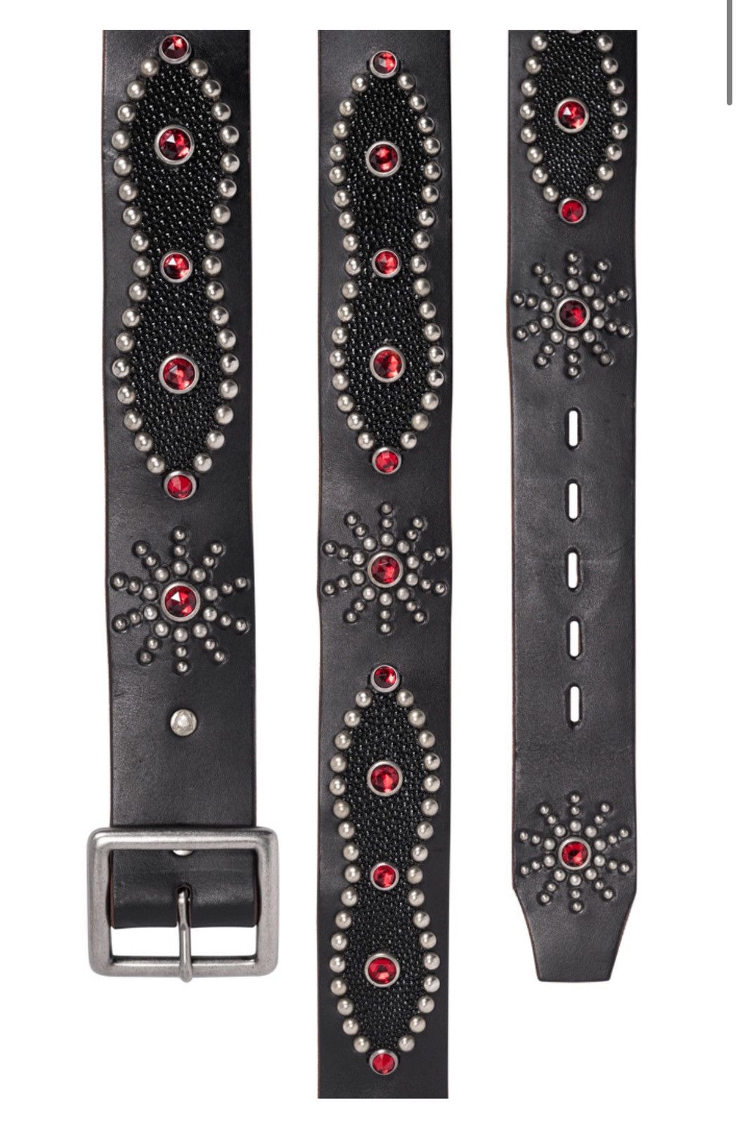 Self Edge Stingray Studded Belt Size 34 - 2 Thumbnail