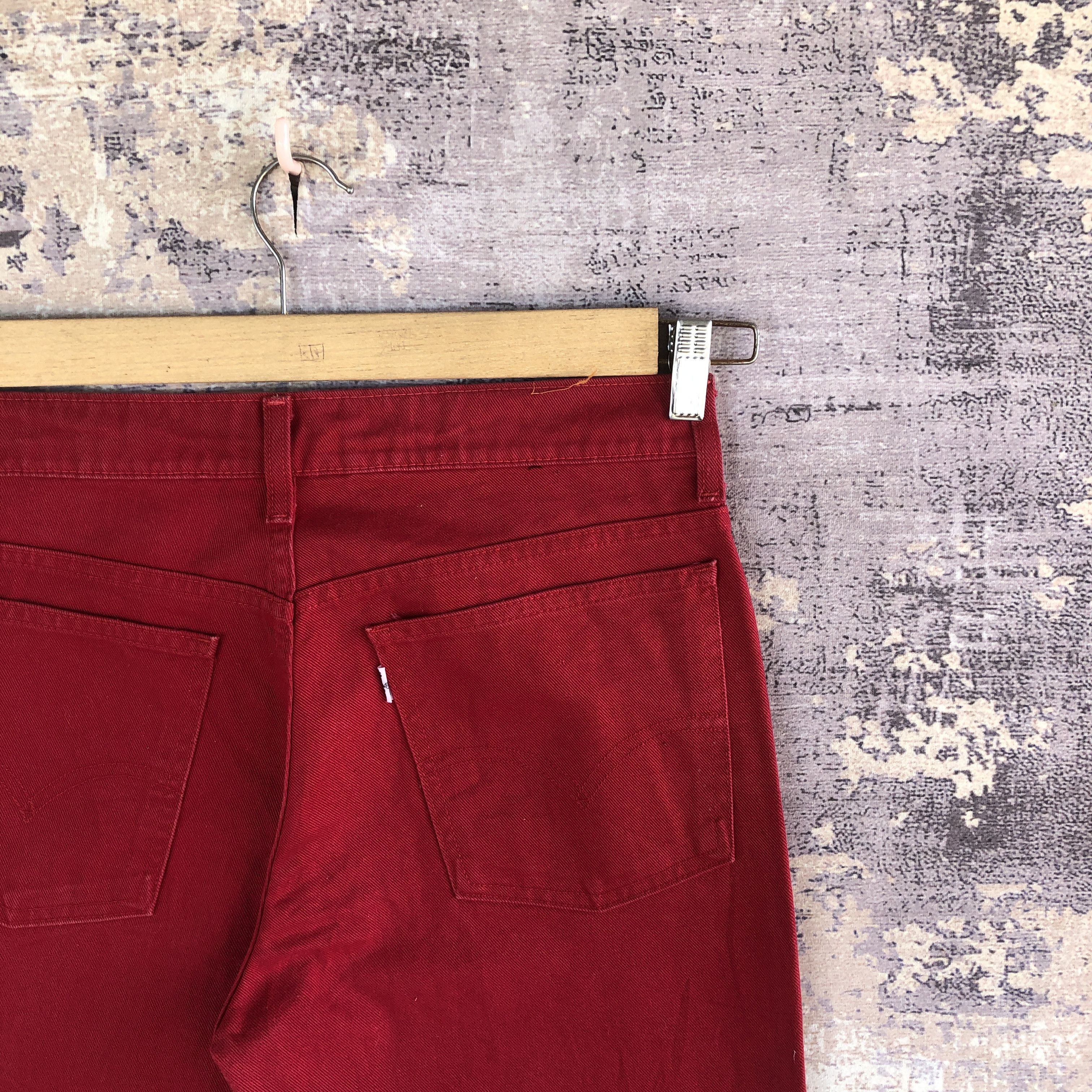 If Six Was Nine × Levi's × Vintage Vintage 90s Levis Red Flare Jeans Levi's 517 Boot Cut Denim Size US 32 / EU 48 - 5 Thumbnail