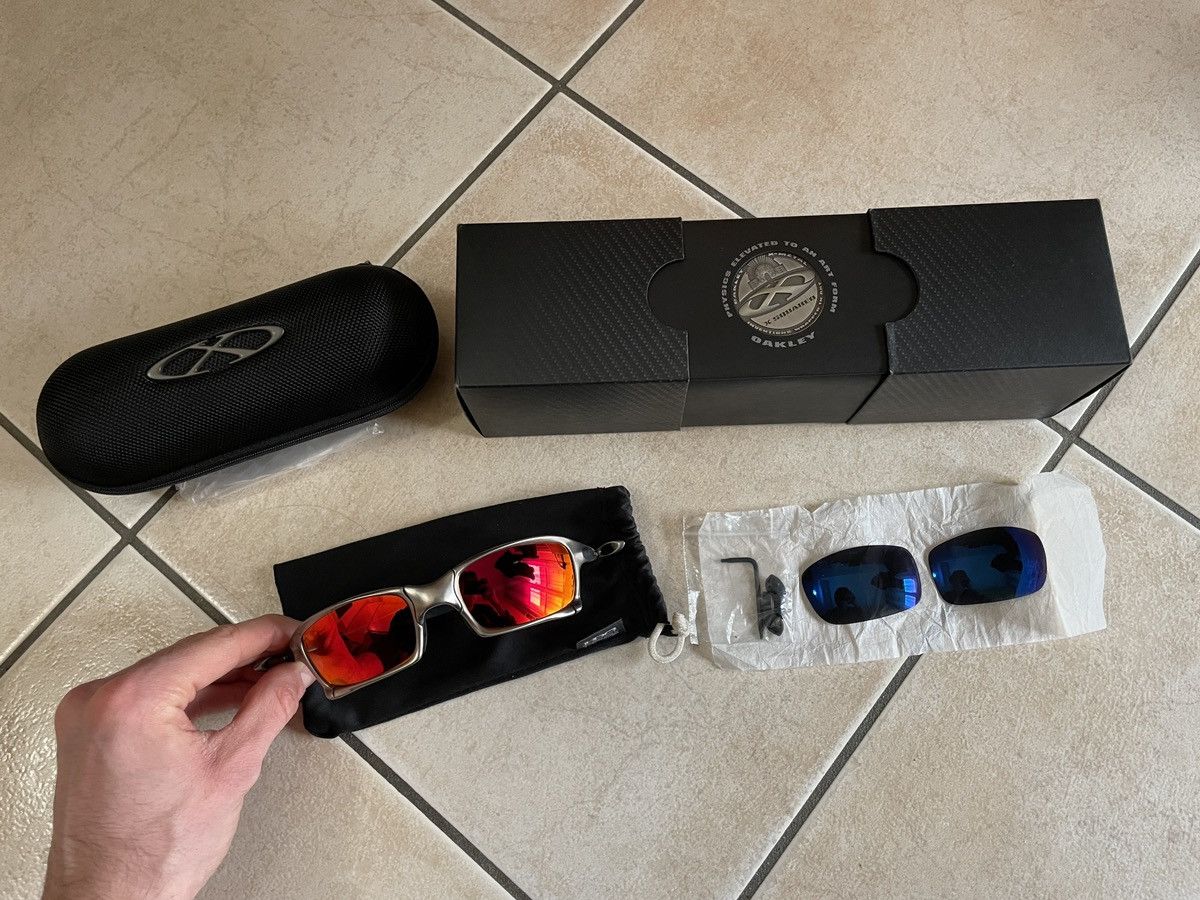 Oakley X-Squared Plasma / Ice Iridium Xmetal Sunglasses