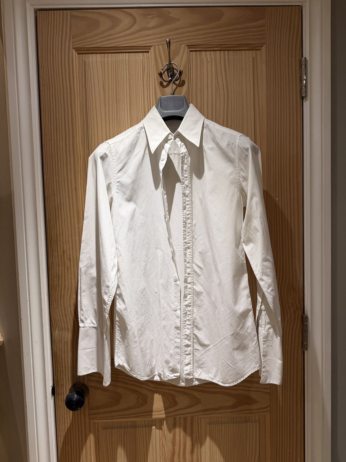 Miu Miu Archive Miu Miu Men’s White Double Cuff Shirt IT 37 / 14.5 Size US S / EU 44-46 / 1 - 1 Thumbnail