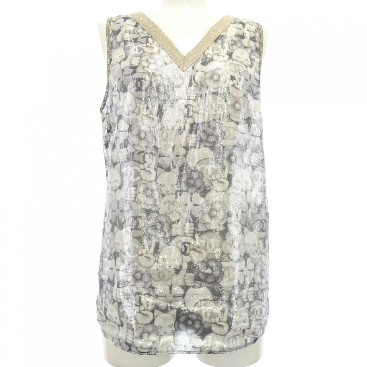 Chanel Chanel Top Cotton Tops P55046V41487 DUTY FREE for USA