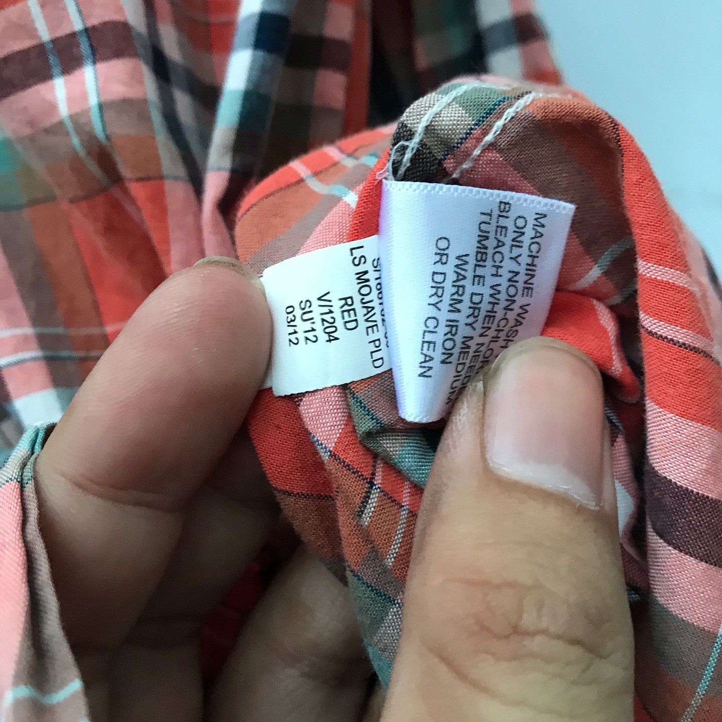 Banana Republic × Designer Banana Republic Mojave red plaid tartan Long sleeves Size US M / EU 48-50 / 2 - 13 Thumbnail