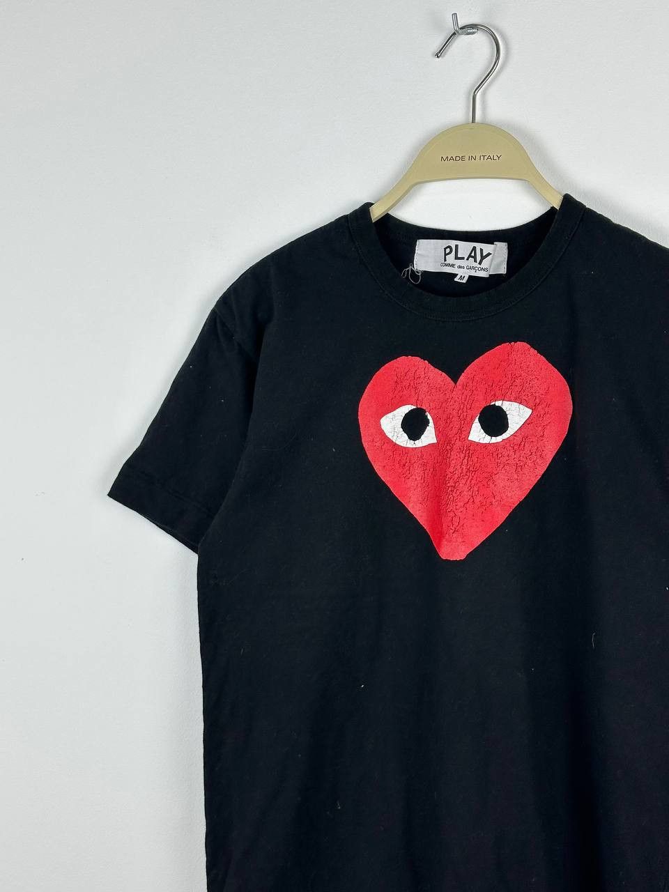 Comme des Garcons × Comme des Garcons PLAY Comme Des Garcons Play Big Logo Black Tee Size M / US 6-8 / IT 42-44 - 3 Thumbnail