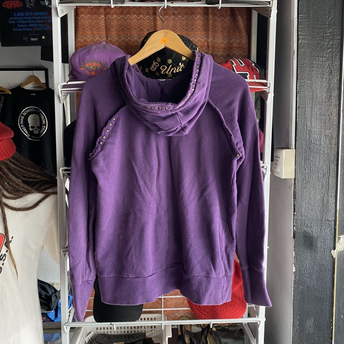 Katharine Hamnett London Hamnett Cut & Sewn Studded Hoodies Size US M / EU 48-50 / 2 - 2 Thumbnail
