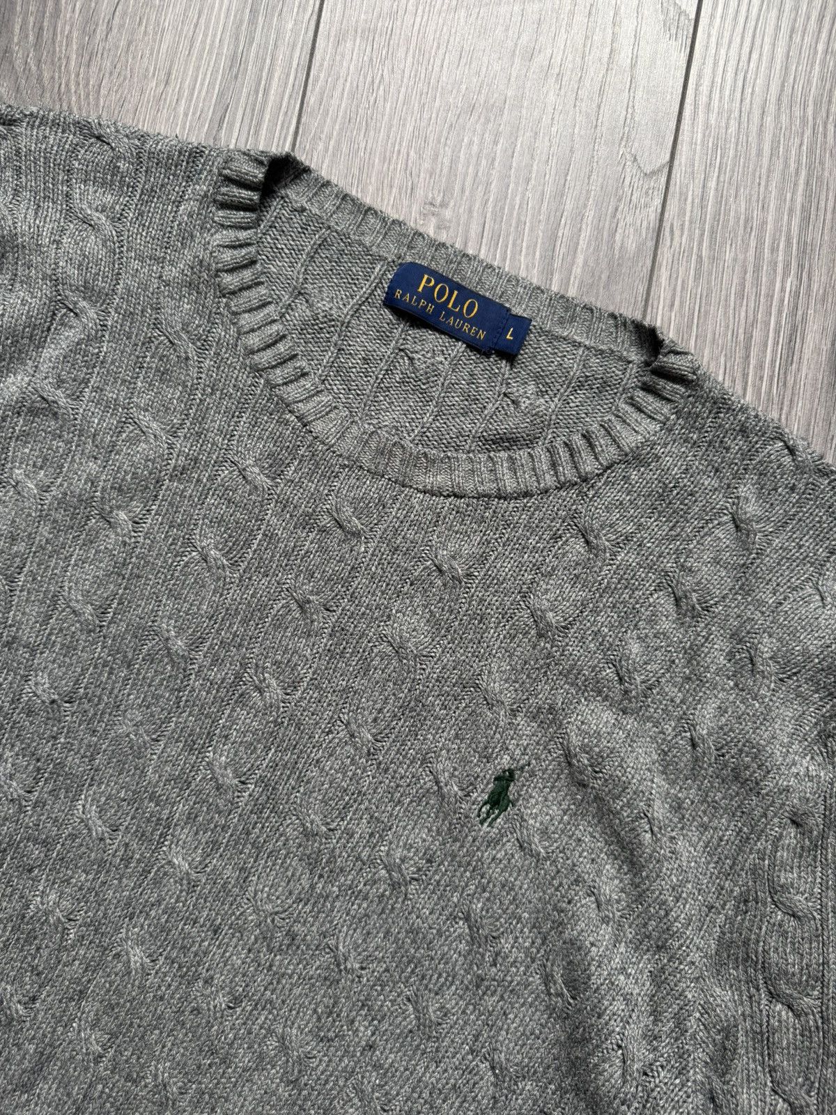 Polo Ralph Lauren Polo Ralph Lauren Gray silk knitted sweater L Size US L / EU 52-54 / 3 - 4 Thumbnail