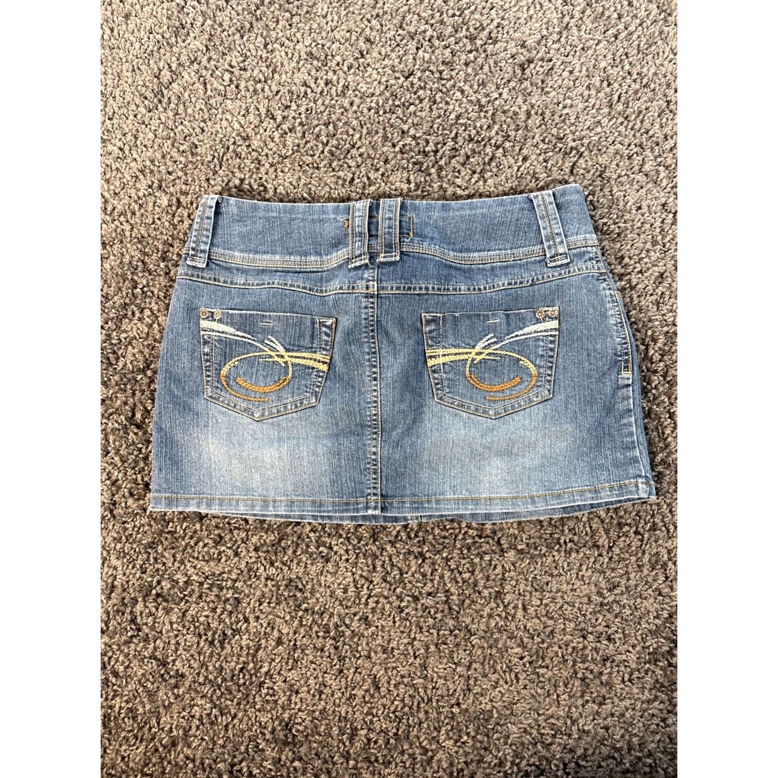 Vintage VINTAGE Wear It So Declare It Skirt Womens 30 Denim Light Wash Frayed Mini Y2K Blue Womens Size 30" / US 8 / IT 44 - 5 Thumbnail