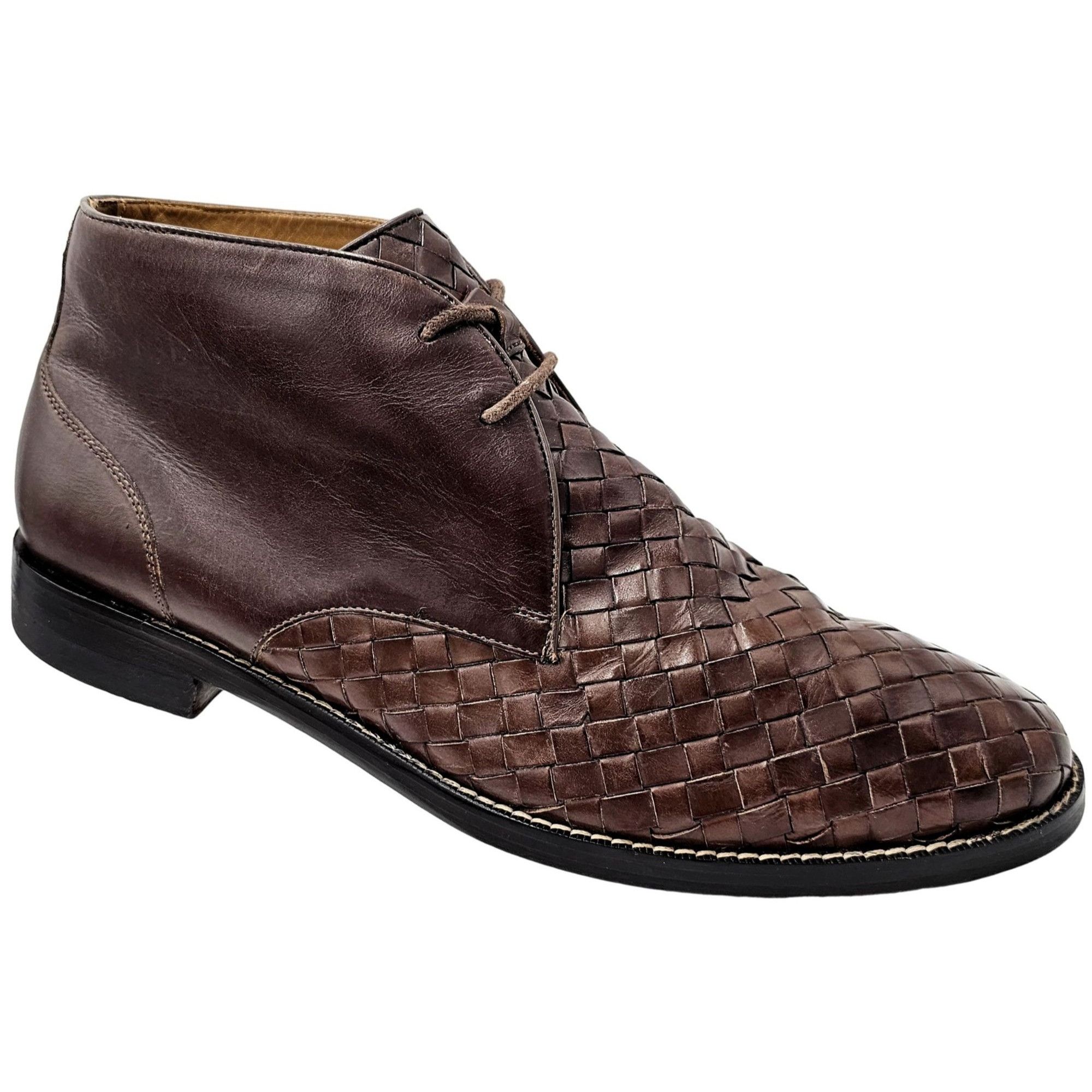 Cole Haan Cole Haan Cambridge Brown Woven Leather Chukka Boots Men 8.5 Size US 8.5 / EU 41-42 - 15 Thumbnail