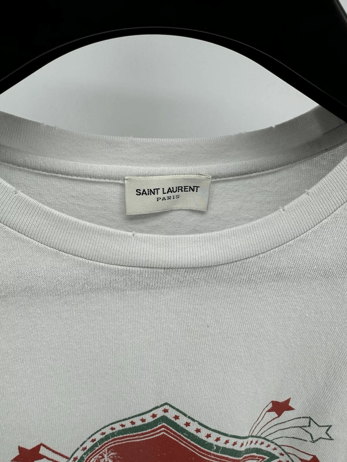Yves Saint Laurent Saint Laurent Graphic Logo T Shirt S Small Size US S / EU 44-46 / 1 - 2 Thumbnail