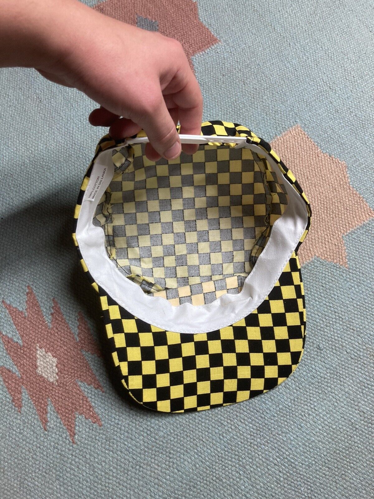 Vintage VTG hat New York New York casino & hotel checkered Las Vegas Size ONE SIZE - 7 Thumbnail
