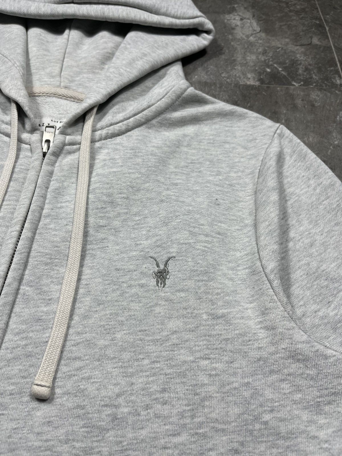 Allsaints Allsaints Full Zip Hoodie Vintage Grey Size S Y2k Size US S / EU 44-46 / 1 - 2 Thumbnail