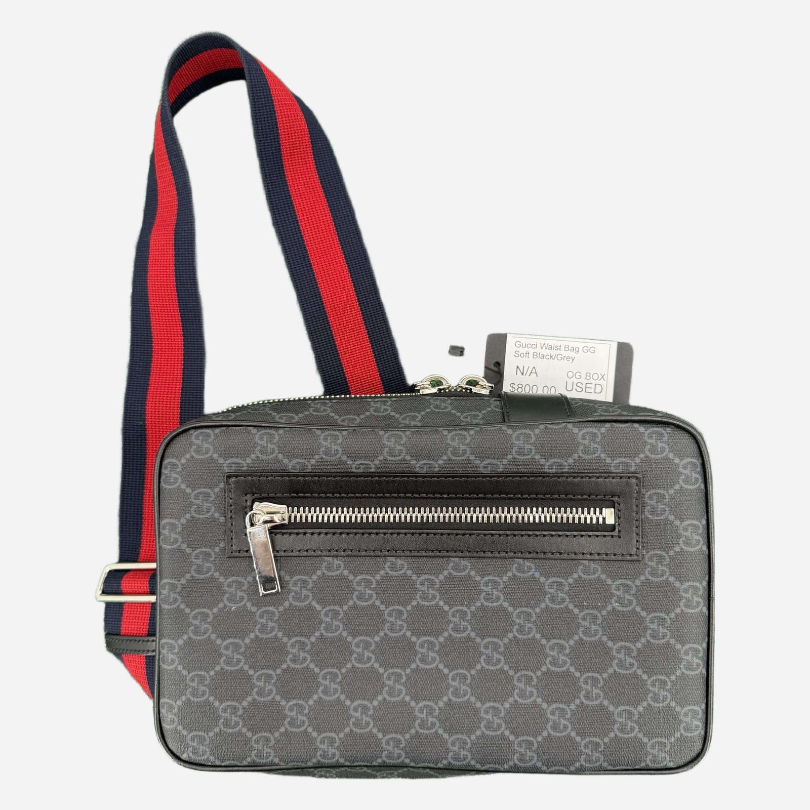 Gucci Gucci Waist Bag GG Soft Black/Grey Size ONE SIZE - 1 Thumbnail