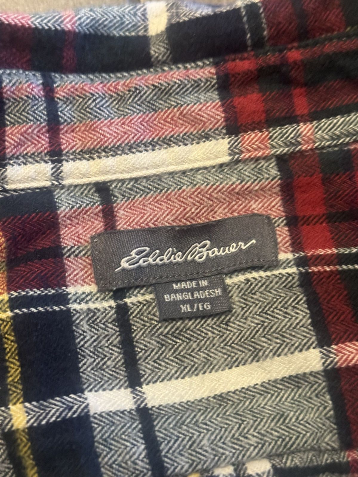 Eddie Bauer Vintage Eddie Bauer Red Plaid Flannel Size US XL / EU 56 / 4 - 6 Thumbnail