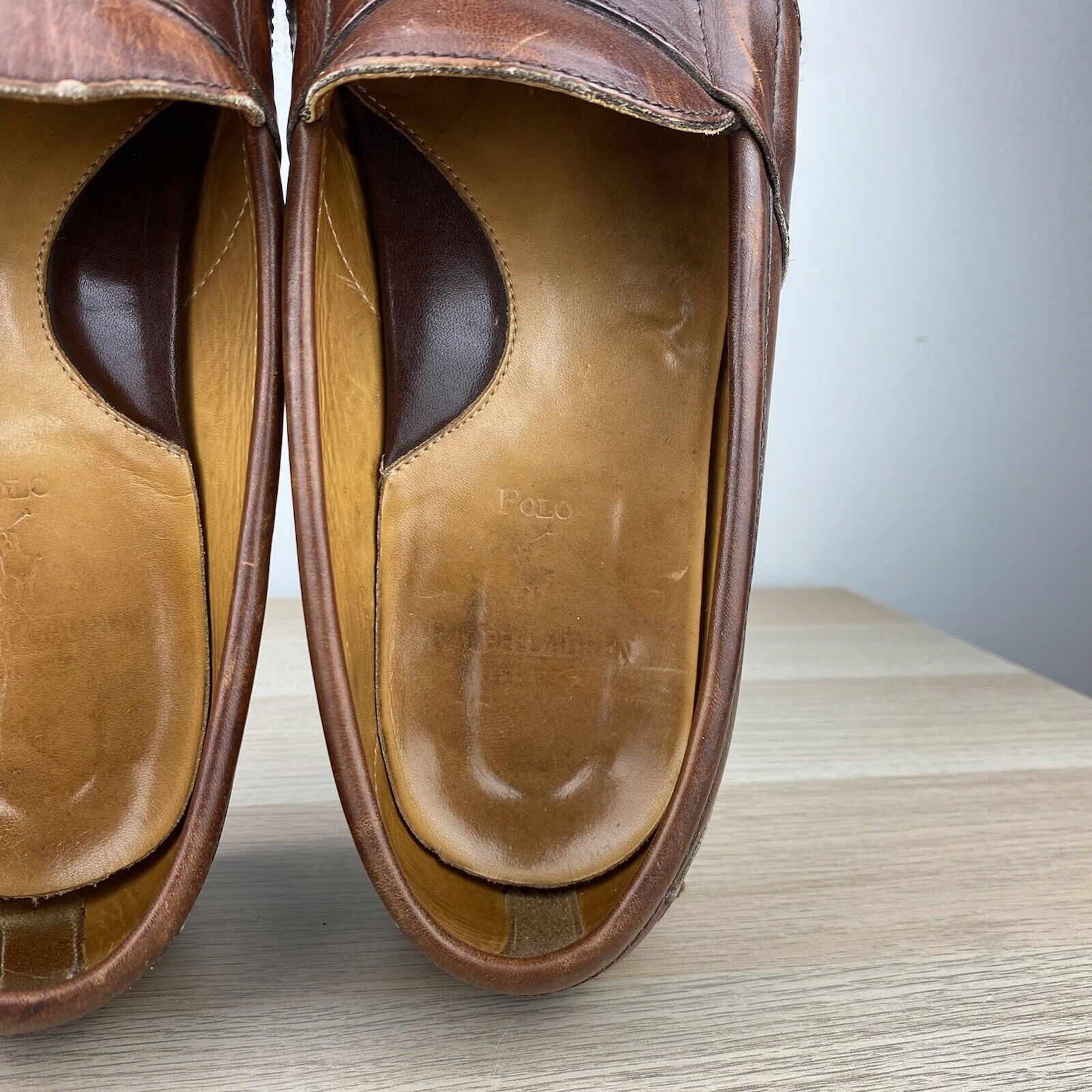 Polo Ralph Lauren Vintage Polo Ralph Lauren Stadium Crest Penny Loafers 11.5D Size US 11.5 / EU 44-45 - 11 Thumbnail