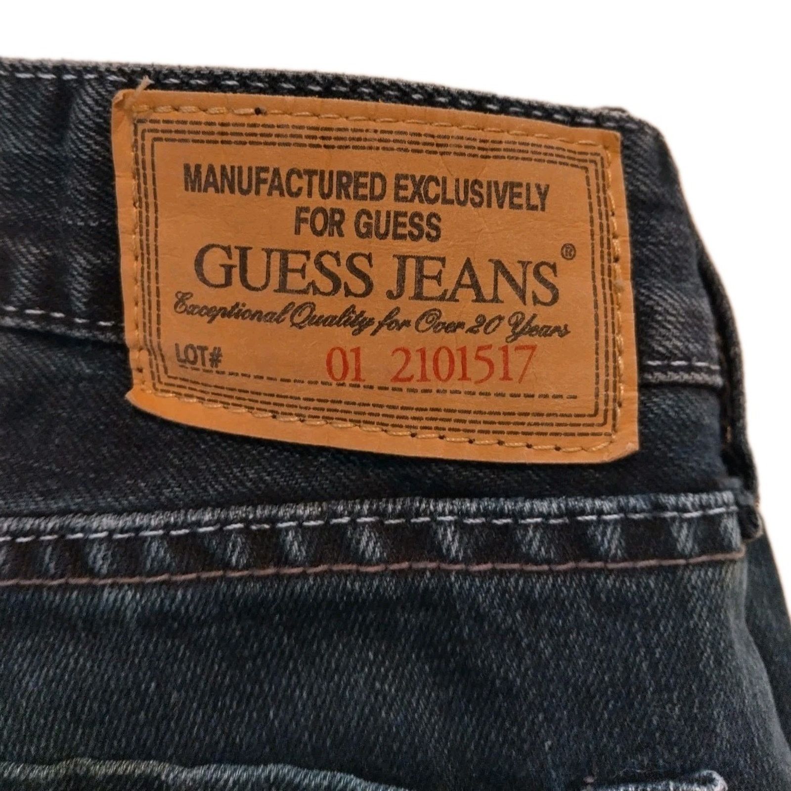 Guess GUESS Brit Rocker Men Slim Straight Fit Black Jeans 38x32 Size US 38 / EU 54 - 3 Thumbnail