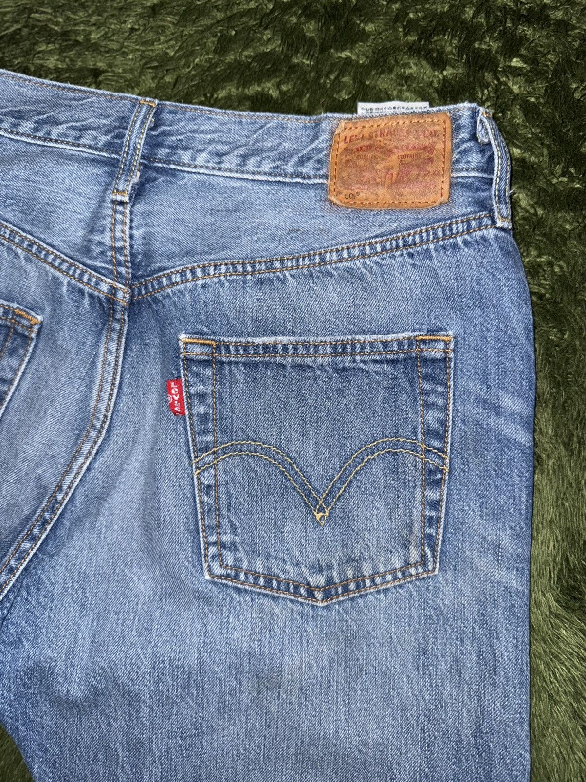 Levi's [W28/L32] Levi’s 501 Leather Patch Vintage Wash Denim Pants Size US 28 / EU 44 - 9 Thumbnail
