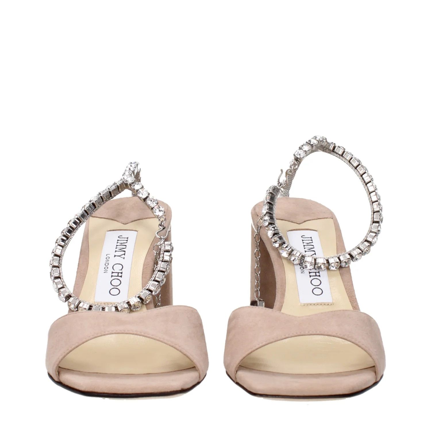 Jimmy Choo ob1o1e1124 Suede Sandals in Pink Size US 5.5 / IT 35.5 - 3 Thumbnail