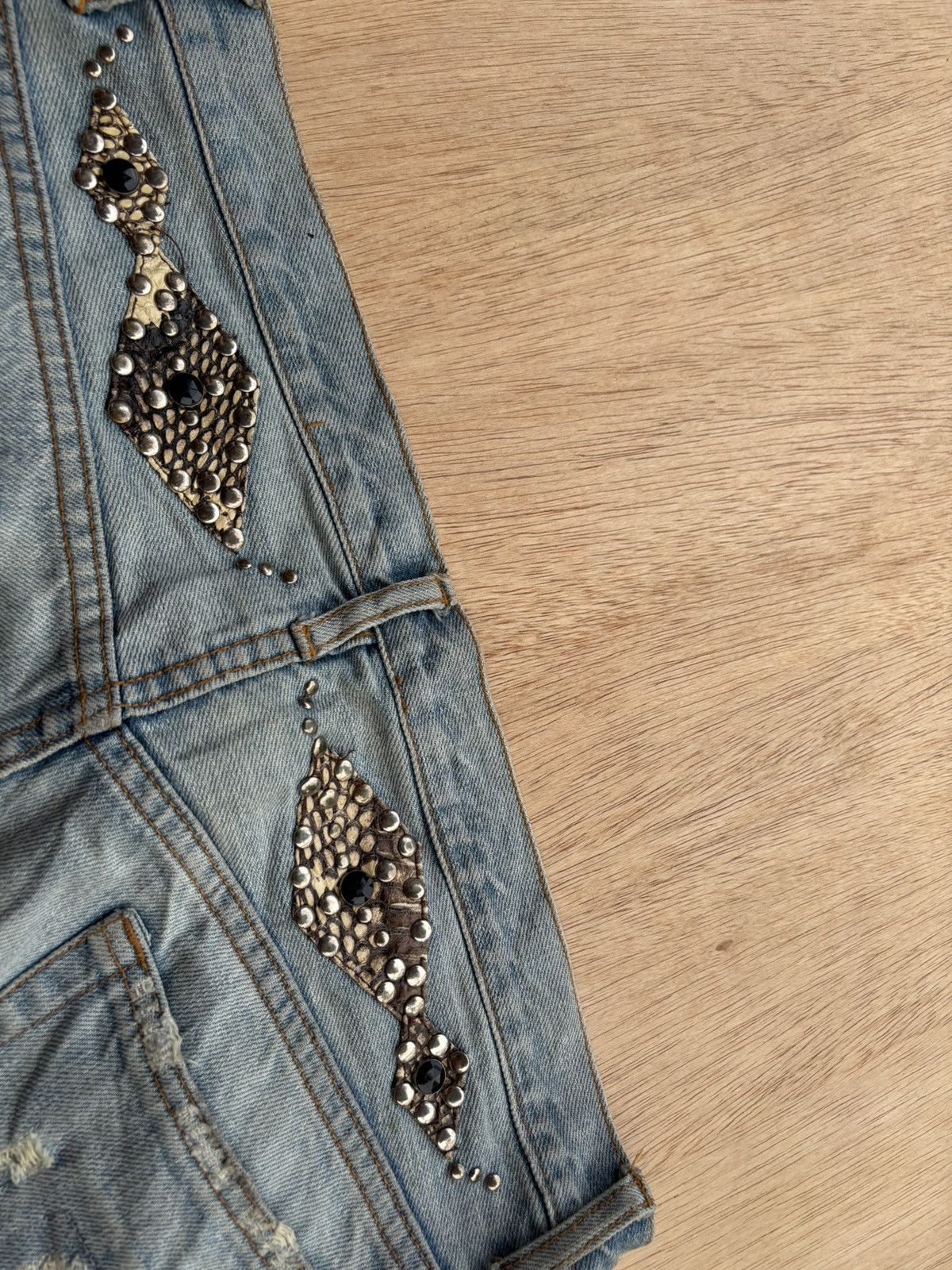 If Six Was Nine Distressed Denim Schlussel Ifsixwasnine Lgb style Bootcut Size US 34 / EU 50 - 7 Thumbnail