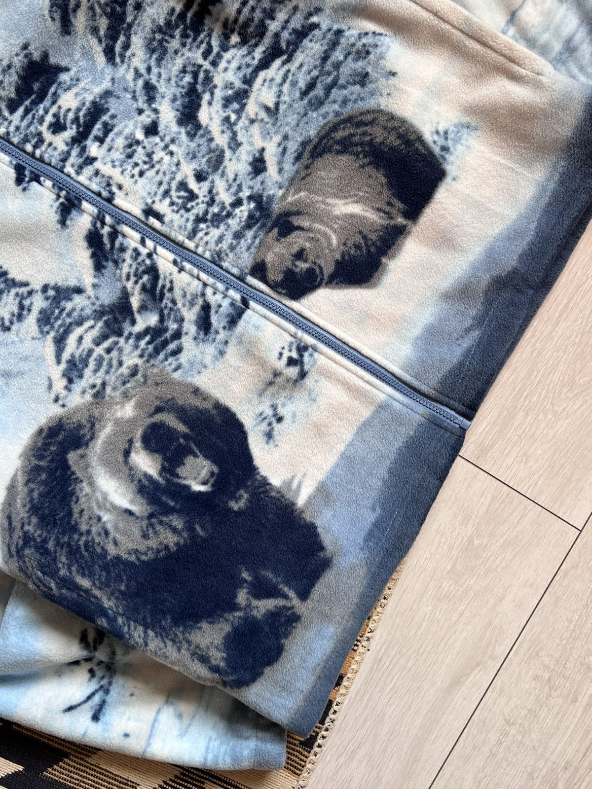 The Mountain × Vintage Vintage 00s Animal Bear Fleece Zip Sweater Jacket Size US XL / EU 56 / 4 - 5 Thumbnail