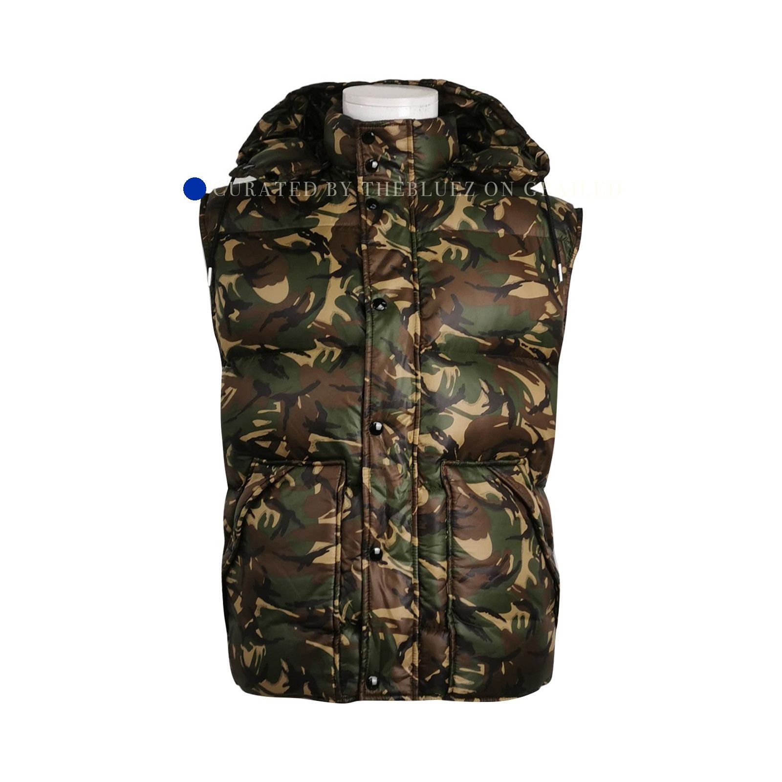 Celine Camouflage Logo Puffer Vest in Multi Size US S / EU 44-46 / 1 - 1 Thumbnail