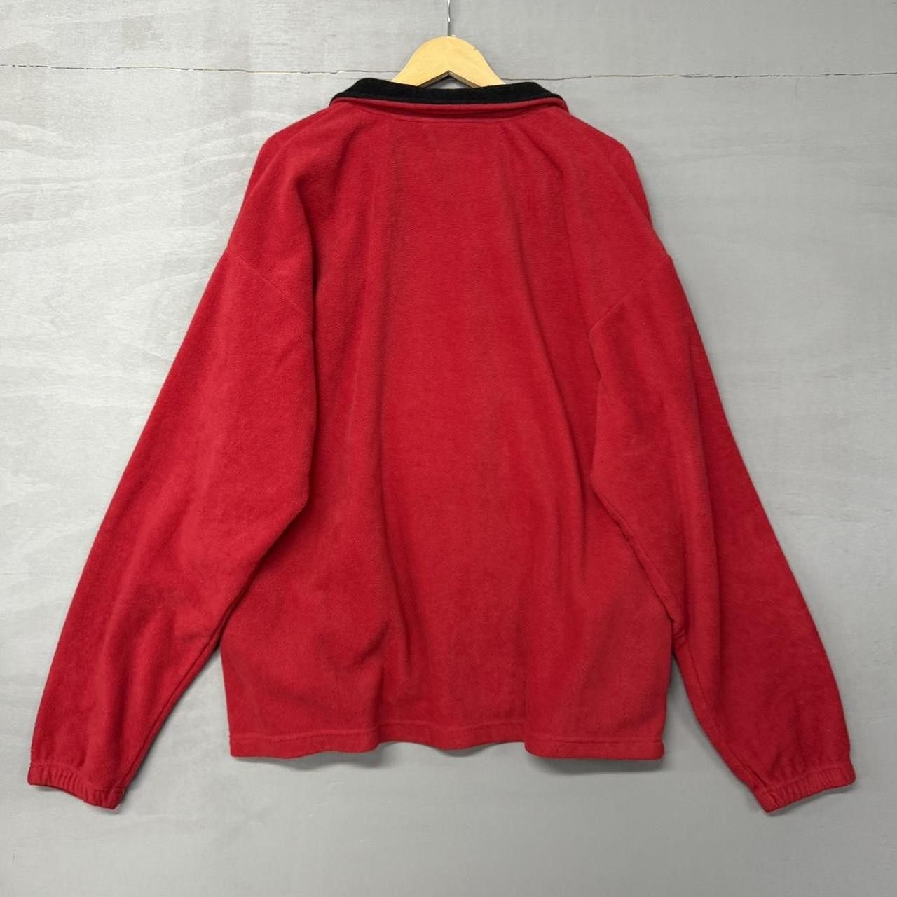 Vintage Vintage ESPN The Magazine Red Zip Up Fleece Jacket XL Size US XL / EU 56 / 4 - 2 Thumbnail