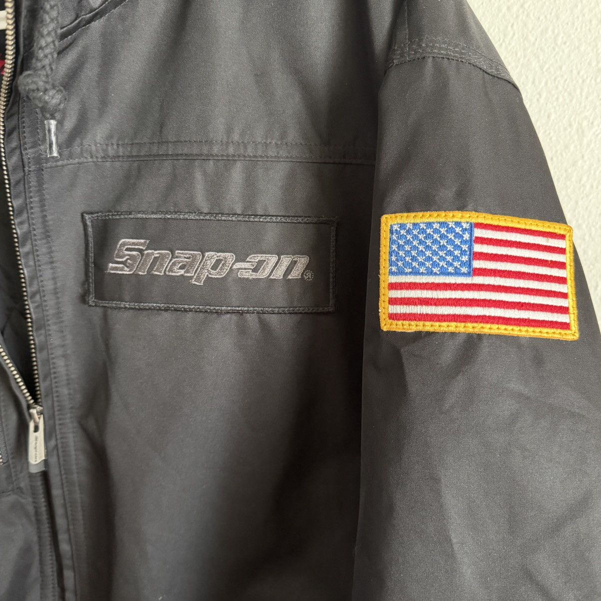 Other Snap-On Mens XL Black Hooded Jacket Quilted Lining Logo Size US XL / EU 56 / 4 - 5 Thumbnail