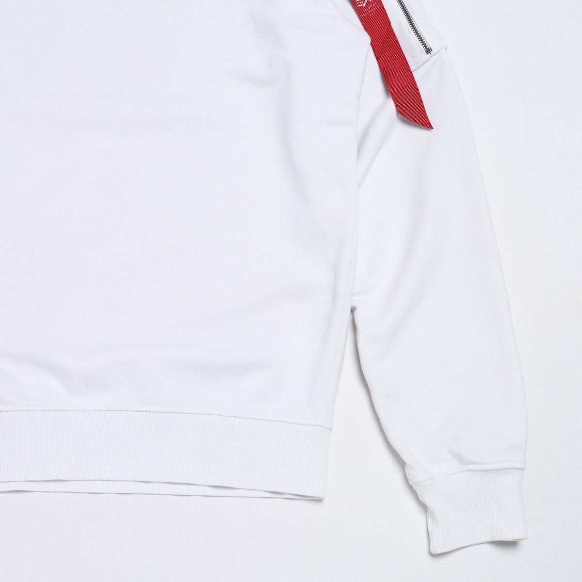 Alpha Industries Alpha Industries White Sweatshirt With Tape Size US M / EU 48-50 / 2 - 2 Thumbnail