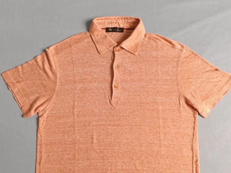 Loro Piana LORO PIANA Flax polo shirt, short sleeves Size US S / EU 44-46 / 1 - 3 Thumbnail
