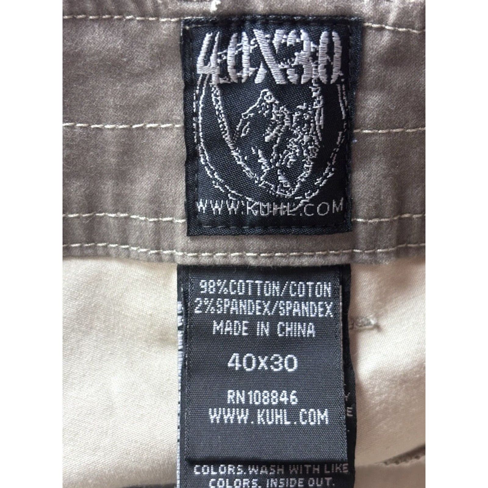 Vintage Kuhl Slackr Cargo Pants Mens 40x30 Gray Outdoor Hiking Comfort Stretch 5-Pocket Design Size US 40 / EU 56 - 5 Thumbnail